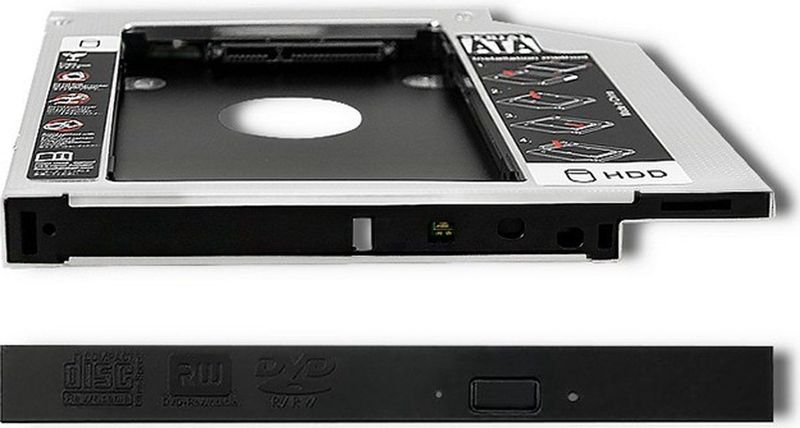 Qoltec - Accessoires voor Harde Schijven - Aluminium Frame - Hoogte 12,7 mm