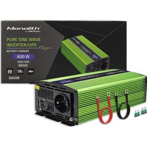 Qoltec Pure Sine Wave Inverter Monolith, 300W, 600W