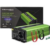 Qoltec Pure Sine Wave Inverter Monolith, 600W, 1200W