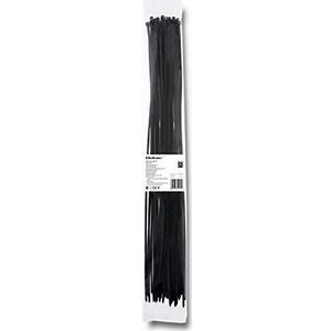 Qoltec 52214 Kabelbinders Ladder Cable tie Nylon Zwart 50 stuk(s) - Kabelbinders (Ladder Cable tie, Nylon, Zwart, CE, 50 cm, 4,8 mm)