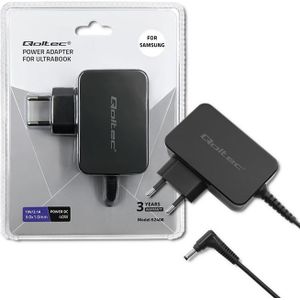 Qoltec - Voeding voor Samsung Ultrabook - Zwart - 40W 19V 2.1A