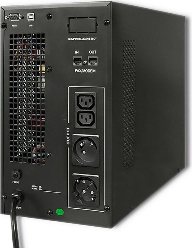 Qoltec UPS On-line Pure Sine Wave 3kVA 2.4W LCD USB