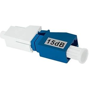 Qoltec Tłumik wereldłowodowy LC/UPC(F)-LC/UPC(M), 15dB, SingleMode (54188)