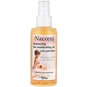 Nacomi - Shimmering Tanning Oil - Goud - Natuurlijke Ingrediënten
