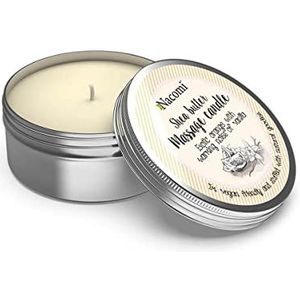 Nacomi Shea butter massage candle - exotic orange with warming notes of vanilla 150g.