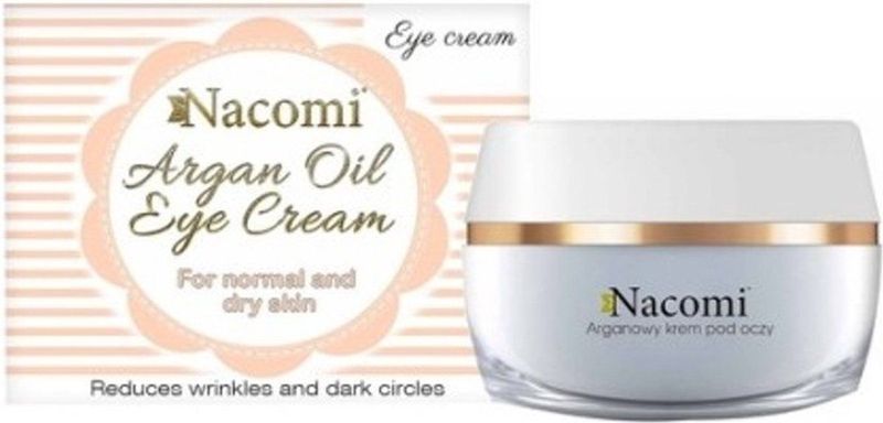 Nacomi - Argan Oogcrème - Druivenpitolie - 15 ml - Natuurlijke Ingrediënten