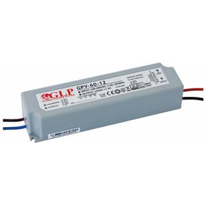 - LED voedingsadapter - 12V 60W 5A - geschikt voor 12V LED-verlichting - IP67 waterdicht