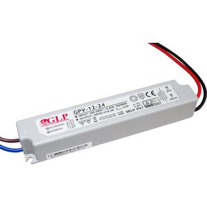 24 volt 12 watt 0,50 ampère LED voeding waterdicht
