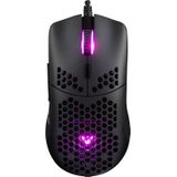 Modecom - Volcano Shinobi 3360 - Muis - Zwart - Optisch - Bedraad - 12000 DPI