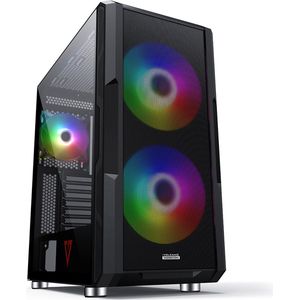 Modecom - Amirani ARGB - Midi-toren - Zwart - PC-behuizing