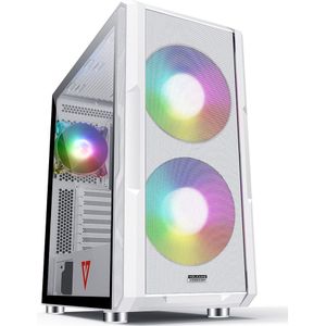 Modecom - Vulkaan Amirani - PC-behuizing - Wit - ATX
