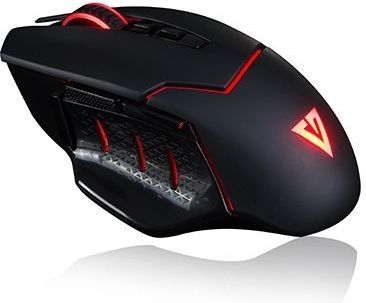 Modecom - Gaming Mouse Volcano MC-GMX4 - Zwart - Rood - 7200 DPI - 8 Knoppen