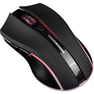 Modecom - MC-WRM1 - Draadloze Muis - Zwart - Optisch - LED Verlichting