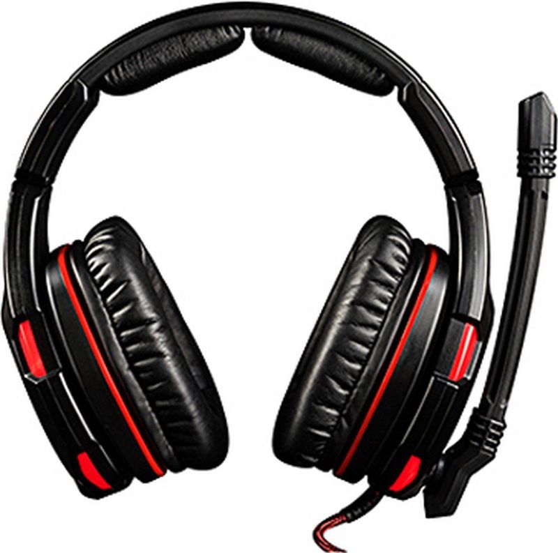 Modecom - Vulkaan Spook - Gaming Headset - Zwart - Rood