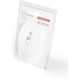 Modecom M-MC-0M10-200 MC-M10 WHITE ERGONOMIC WIRED OPTICAL MOUSE [USB, 1000 DPI, 2-button, Wheel]