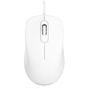 Modecom M-MC-0M10-200 MC-M10 WHITE ERGONOMIC WIRED OPTICAL MOUSE [USB, 1000 DPI, 2-button, Wheel]