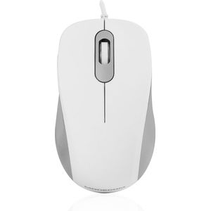 Modecom - M-MC-M10S - Optische Muis - Wit - USB - Stille Microswitches