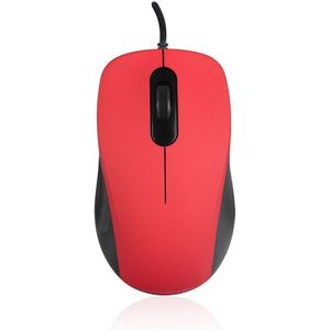 Modecom - MC-M10S - Muis - Rood - Bedraad