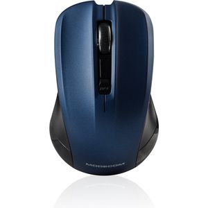 Modecom - MC-WM9.1 - Muis - Draadloos - Zwart, Blauw - Ergonomisch Design