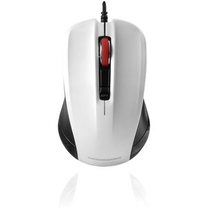 Modecom - MC-M9.1 - Muis - Zwart - Wit - Bedraad