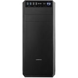 MODECOM OBERON Pro Silent - Towermodel - ATX - geen voeding - zwart - USB/Audio