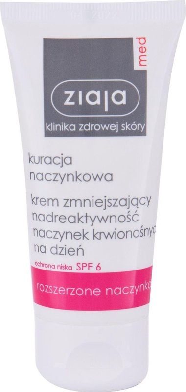 Ziaja - Moisturizing skin with a tendency to redness SPF 6 Capillary Care 50 ml - 50ml