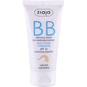 Ziaja BB Crème voor vette huid en gemengde huidcrème, natuurlijke tint, 50 ml