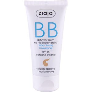 ZIAJA BB FACE CREAM VOOR OILY EN MIXED SKIN SPF 15 - TANNED SHADE - 50ml
