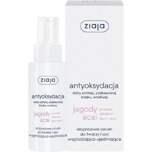 Ziaja - Acai Berry Antioxidant Serum For Face And Neck Smoothing And Firming 50Ml