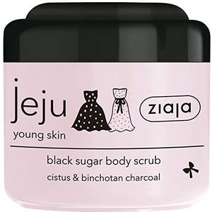 Ziaja Jeju Young Skin suiker lichaamspeeling Zwarte 200 ml