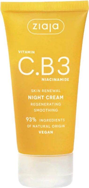 Ziaja - Vitamin C.B3 Niacinamide Nachtcrème-Masker - 50 ml - Gezichtsverzorging