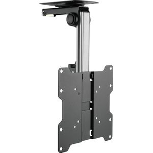 Cabletech - Universele Plafond-/Schuine Beugel - Zwart - Staal - Geschikt voor 17" tot 37" TV's