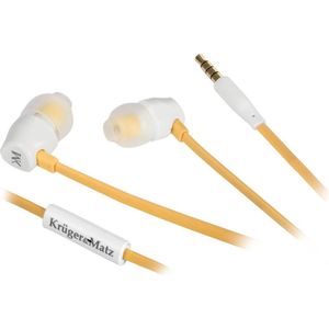 Krüger&Matz KMD10Y - Eigentijdse siliconen in-ear dopjes - geel