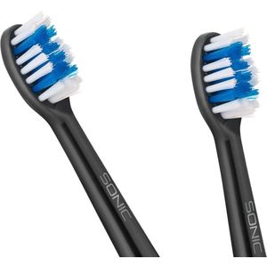 LechPol Replacement heads voor Teesa Sonic zwart toothbrush hard