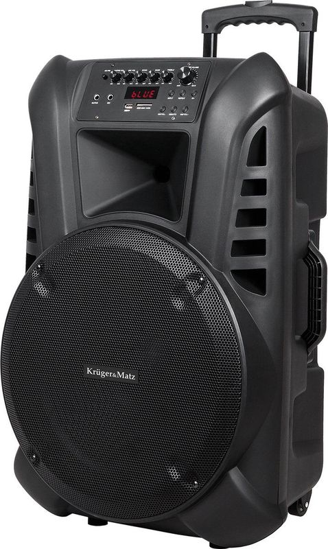 Krüger & Matz KM1715 Professionele Mobiele Luidspreker Party Speaker Box - 60 Watt Zwart