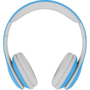 Krüger&Matz KM0656 - Draadloze Bluetooth Hoofdtelefoon - Blauw - Eco-leer