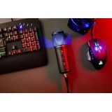 Krüger&Matz KM0765 - Warrior GV-100 Gaming en/of vlogmicrofoon, zwart