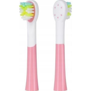 Teesa Vervangende borstelkoppen voor Sonic Junior Girl sonische tandenborstel 2 stuks zacht