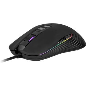 Krüger&Matz KM0752 - Warrior GM-60 bedrade gaming muis met achtergrondverlichting, zwart