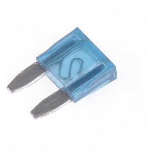 50x Steekzekering - Mini - 15A zekering - Blauw - 11x16mm - Geschikt voor o.a. auto / camper / boot / truck