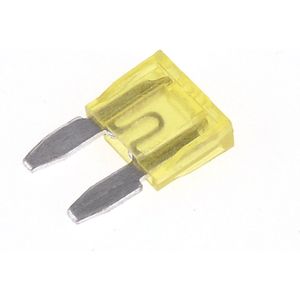 50x Steekzekering - Mini - 20A zekering - Geel - 11x16mm - Geschikt voor o.a. auto / camper / boot / truck