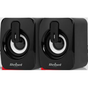 Rebel - CS-15 - Computerluidsprekers - Zwart - USB Voeding