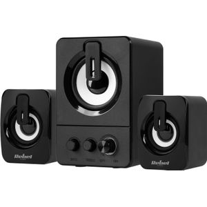 Rebel - CS-50 - Computer Luidsprekers - Zwart - 2.1 Geluidsysteem