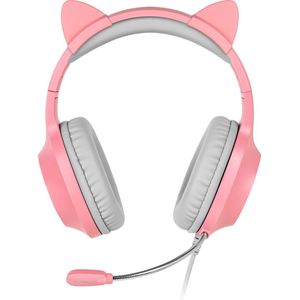 Krüger&Matz KM0658 - Gaming Hoofdtelefoon voor Kinderen, Roze