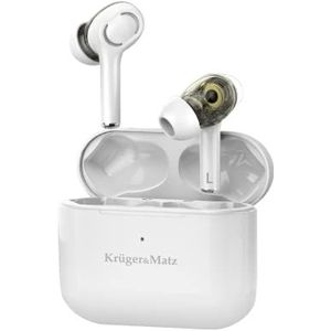 Krüger&Matz Dual Driver M4 PRO - Bluetooth TWS In-Ears - Wit - Draadloos