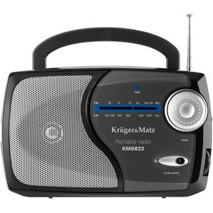 Krüger&Matz - KM0822 - Radio - Zwart - Draagbaar - Analoge Ontvanger