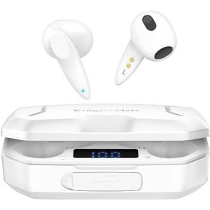 Krüger&Matz Hoofdtelefoon M6 met Powerbank - In-Ear - KMPM6-W - Wit