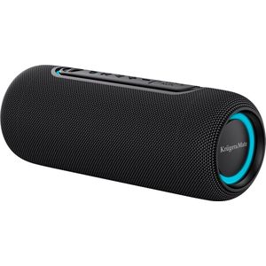 Krüger & Matz Street Draadloze Draagbare Bluetooth 5.0 Speaker Waterdicht - RGB Verlichting - TWS Functie - 20W - Zwart