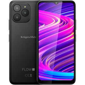 Krüger&Matz Kruger&Matz FLOW 10 zwarte smartphone (54 GB, Zwart, 6.54"", Dubbele SIM, 13 Mpx, 4G), Smartphone, Zwart