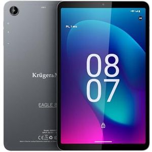 Krüger&Matz KM0807 tablet 4G LTE 64GB 21 3 cm (8 4 ) Cortex 4 GB (802.11ac) Android 13 Zwart (4G, 8.39"", 64 GB, Zwart), Tablet, Zwart